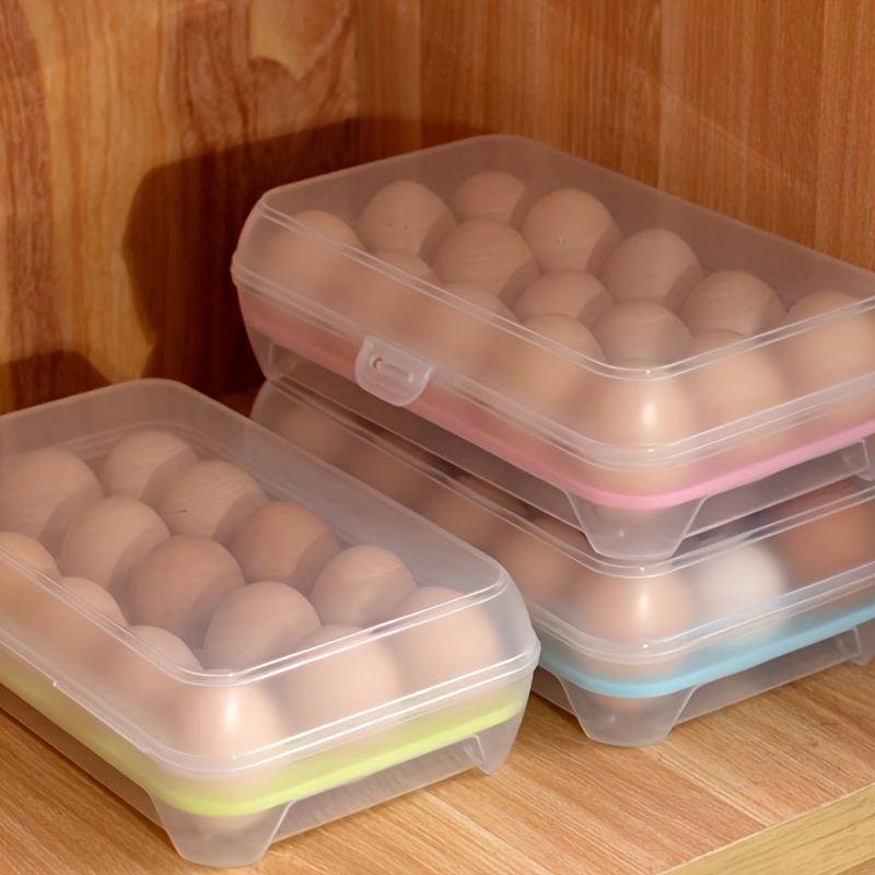 Kitchen Refrigerator Egg Preservation Box Portable Egg Box Bracket Out Picnic Egg Protection Box Storage Box Kitchen Accessories