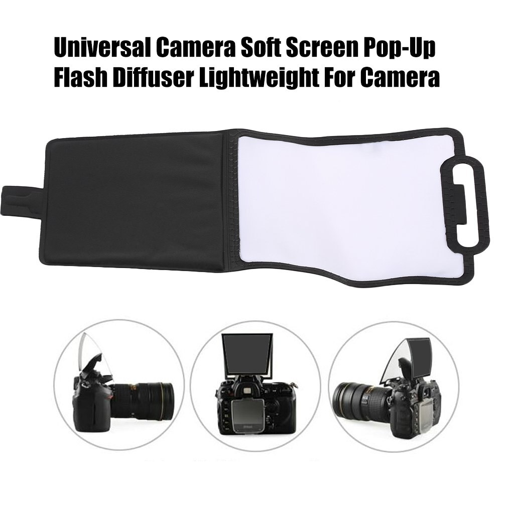 Universele Camera Soft Screen Flash Diffuser Super Lichtgewicht Soft Screen Flash Diffuser Voor Camera