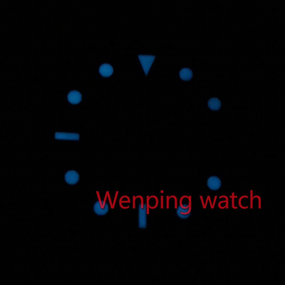 28.5MM white Sterile Watch face + watch hands golden rose Gmt hand Fit mingzhu dg3804 movement P510(16)