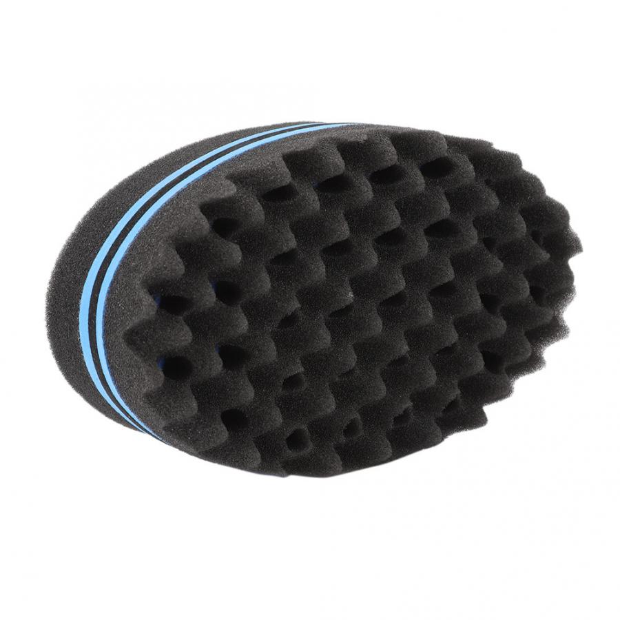 Brosse éponge Double face, multi-trous, tresse latérale, pour boucler les cheveux, outils de coiffure
