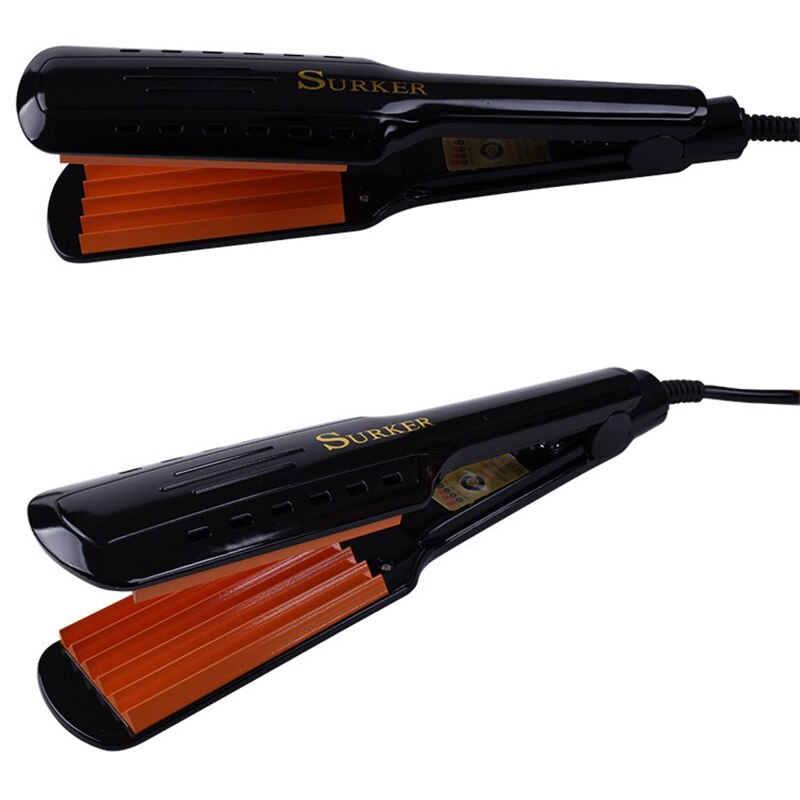 Surker Sk-9201 rizador de cerámica corrugado rizador estilizador de pelo ondulado eléctrico cabello ondulado enchufe de la UE