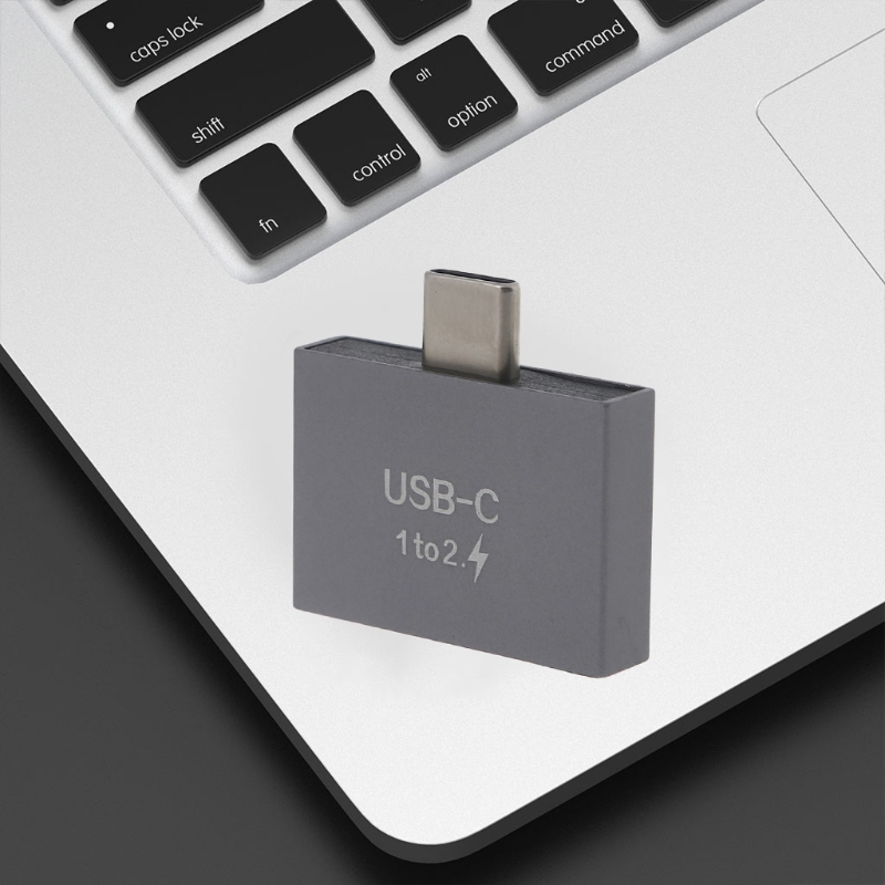 USB C Male to Dual USB C Female Splitter Convter Adapter Extension Connector