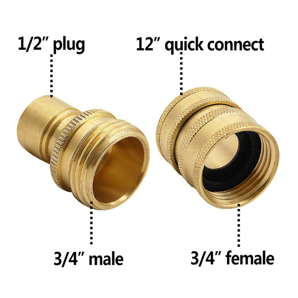 High Pressure Cleaner Adapter Set Car Wash Quick Disconnect Kit M22 Swivel to 3/8 Inch Quick Connect 3/4Inch to Quick Release