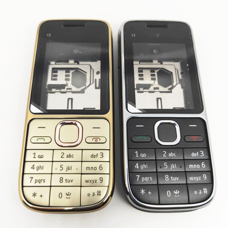 Original Full Housing Case Cover For Nokia C2-01 Battery Cover Housing case With English Keyboard