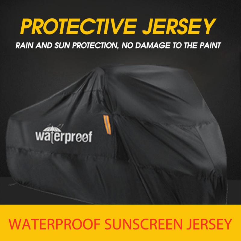 Universal Outdoor Motorcycle Cover UV Dust Rain Snow Protector Motor Scooter Cover All Season Waterproof Reflective Car Cover
