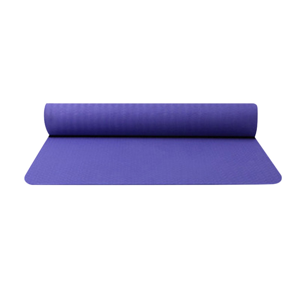 6 Mm Yoga Mats Voor Fitness Antislip Dubbele Kleuren Veilig Te Gebruiken Voor Beginner Milieuvriendelijke Body Building Oefening mat Voor Pilatus G3: Paars