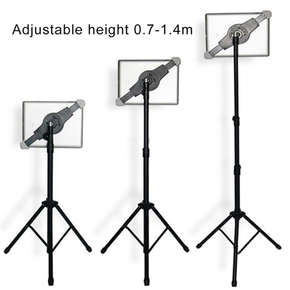 Foldable Adjustable 360 Rotating Stand Tripod Mount for iPad Tablets Phone With phone Holder for iPad Tripod Stand r15
