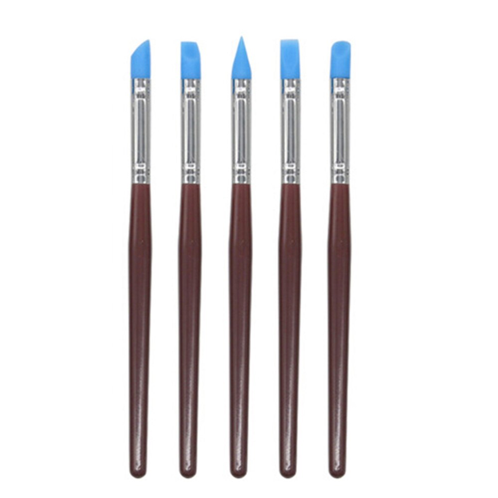 14pcs Clay Sculpting Tool Wooden Handle Ceramic Pottery Carving Tools for Beginners and Art Crafts(Blue)