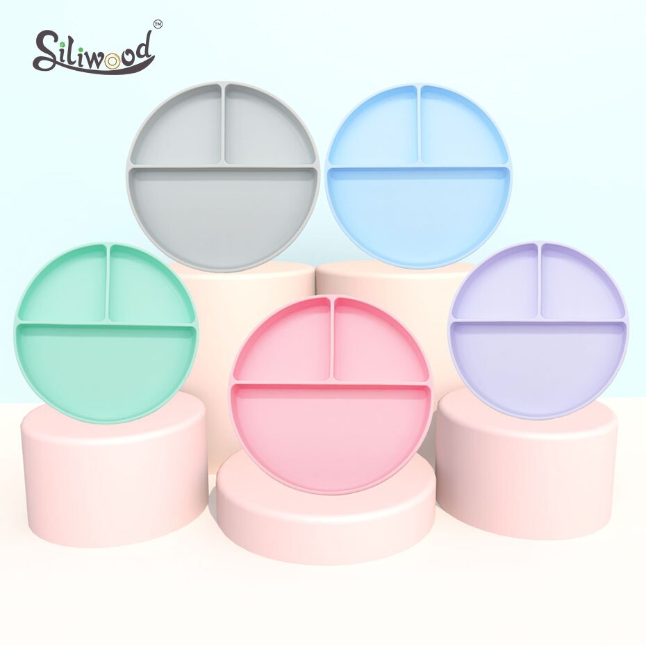Vauvan astiat silikonilautanen imutarjotin liukueste minimatto taapero astiasto lasten astiasto lasten vauvanruokien syöttökulho