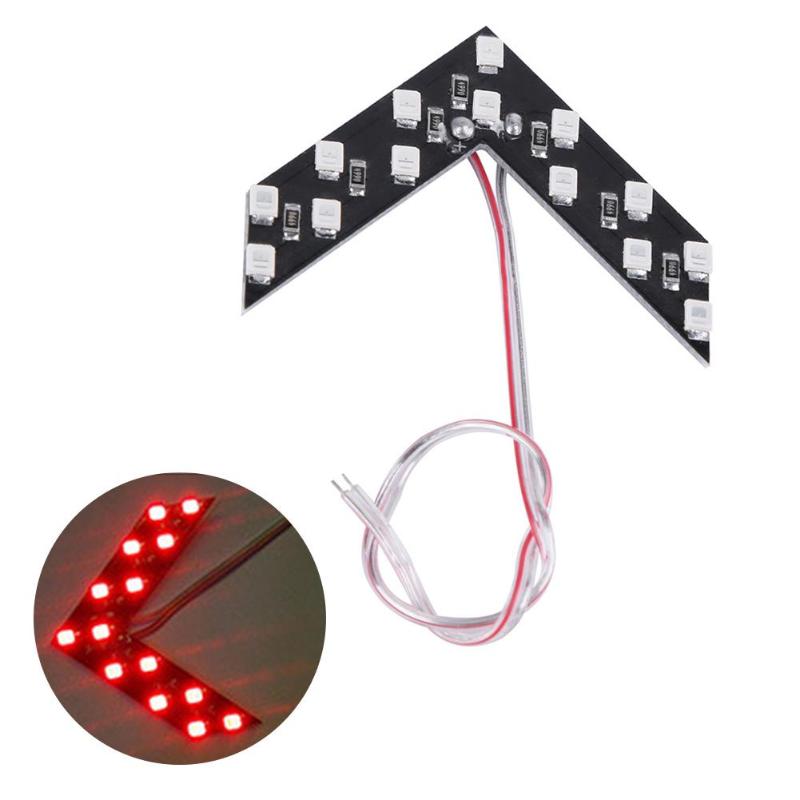 1pc LED Arrow Panels Cars Truck Rear Mirror Turn Signal Bright Indicator Light