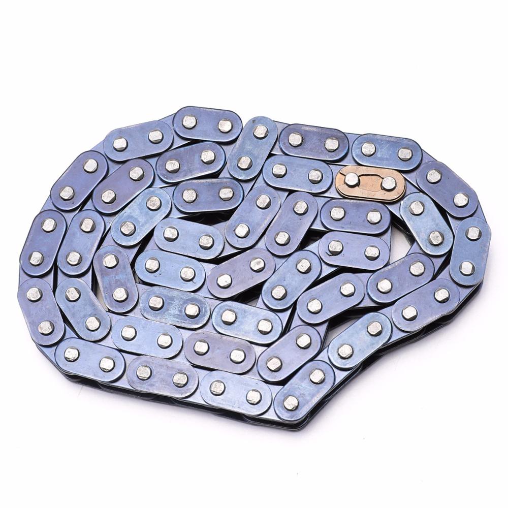 Łańcuch T8F 47cc 49cc kieszonkowy brud pitbike Gokart ATV mini Quad skuter siekacz powozik część 82 linki łańcuchy z zapasowym ogniwo główne