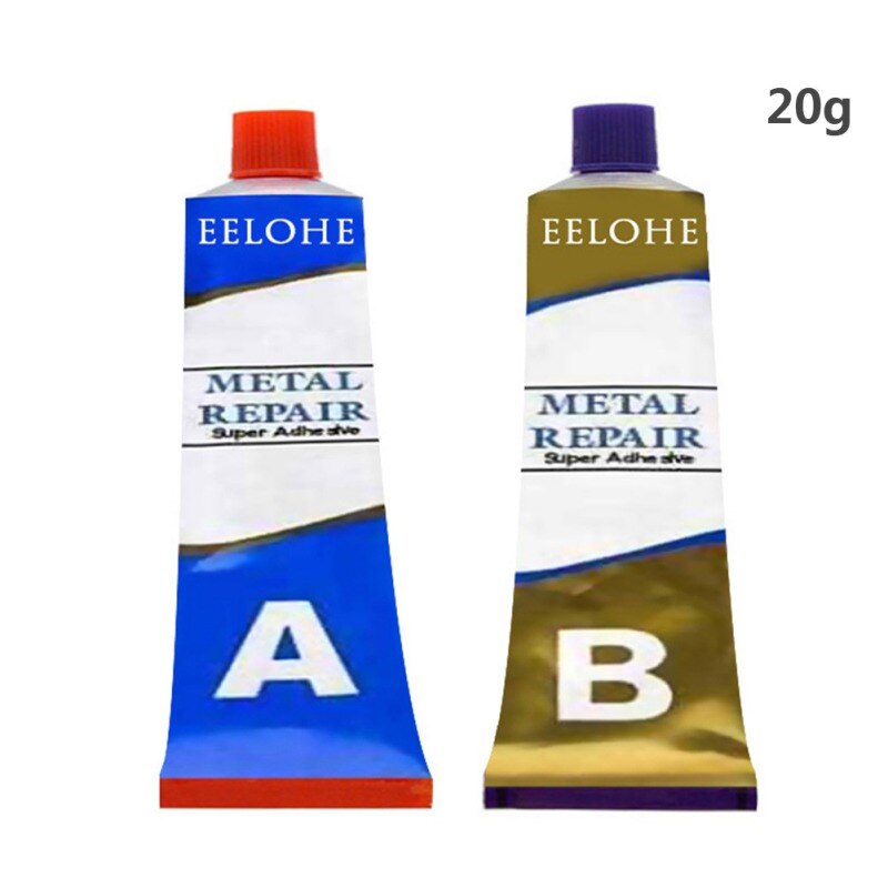 20g di Metallo Riparazione super-Adesivo Colla di Ferro Acciaio Inox Radiatore auto Serbatoio di Acqua Speciale perdita di Collegare Saldatura Colla # Q