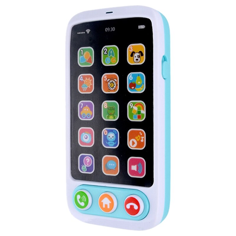 Teléfono Móvil Simulado Con Pantalla Táctil – Juguete Educativo Con Música Y Aprendizaje De Inglés Para Bebés +18 Meses