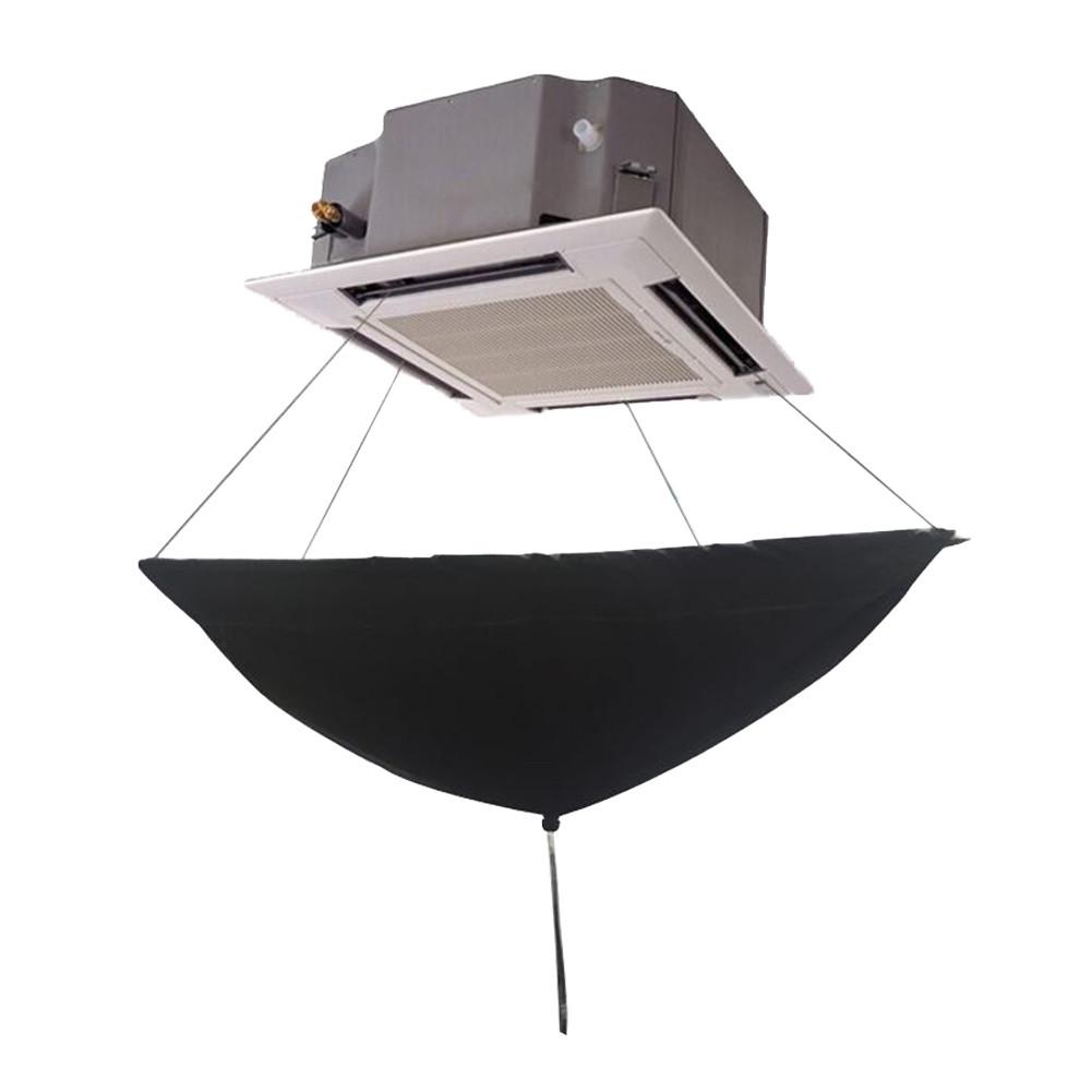 Cubiertas de lavado de limpieza completa para aire acondicionado, herramientas de limpieza de polvo reutilizables montadas en la pared para techo