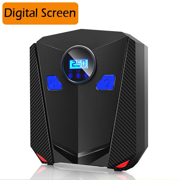 Car Air Pump Compressor Digital Tire Inflatable 12V 120W 150 PSI Car Air Pump With Auto Shut Off Gauge And Powerful Emergency: Digital Style