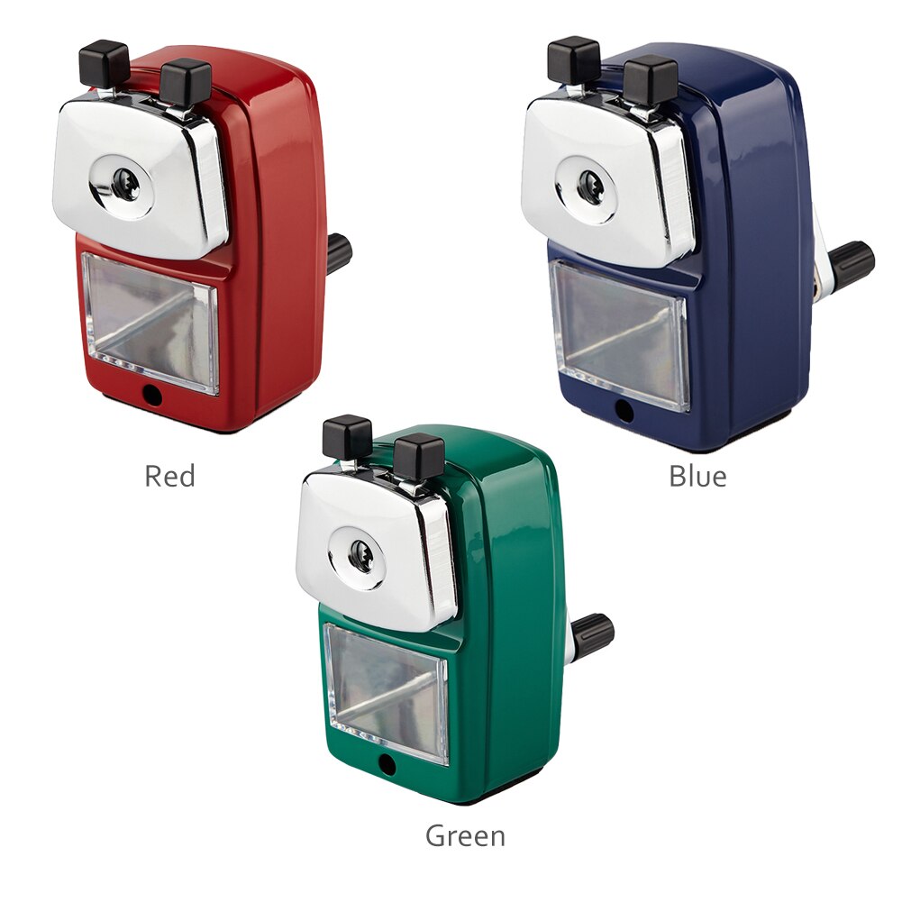 Machine For Kids Hand Crank Rotary Stationery Home School Office Cutter Student Desktop With Container Pencil Sharpener