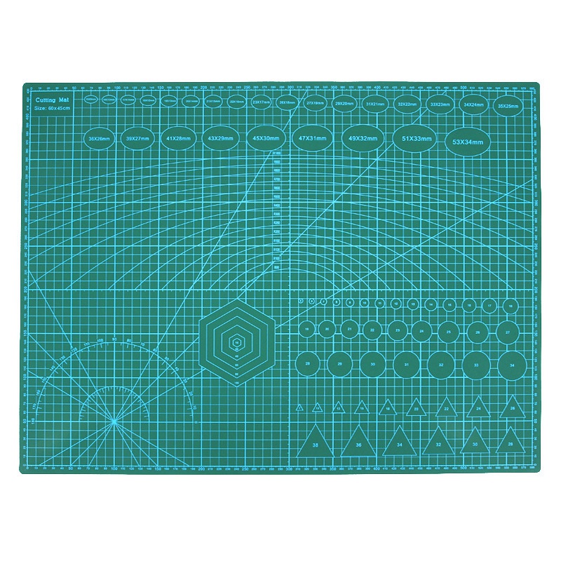 ! A2 Pvc Double Printed Self Healing Cutting Mat Craft Quilting Scrapbooking Board 60 x 45Cm Patchwork Fabric Paper Cra