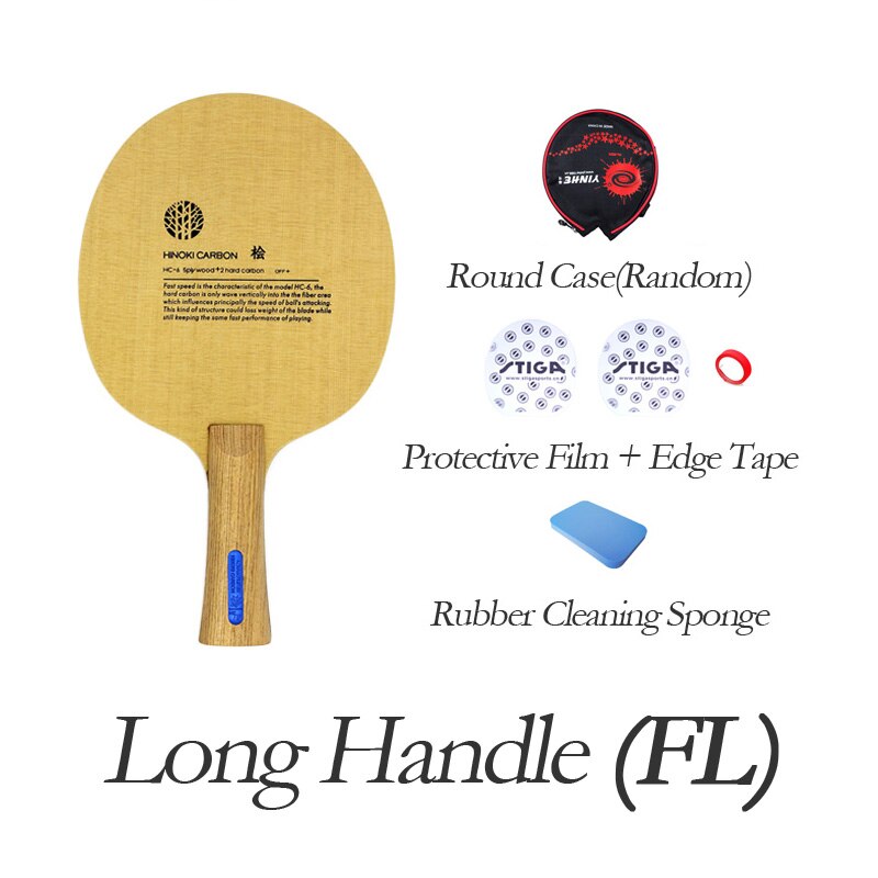 Original SANWEI HC6S Hino-Carbon Table Tennis Blade Racket (Light Weight, 3+2 HINOKI CARBON OFF+) HC-6S Ping Pong Bat Paddle: FL YP FT HMC