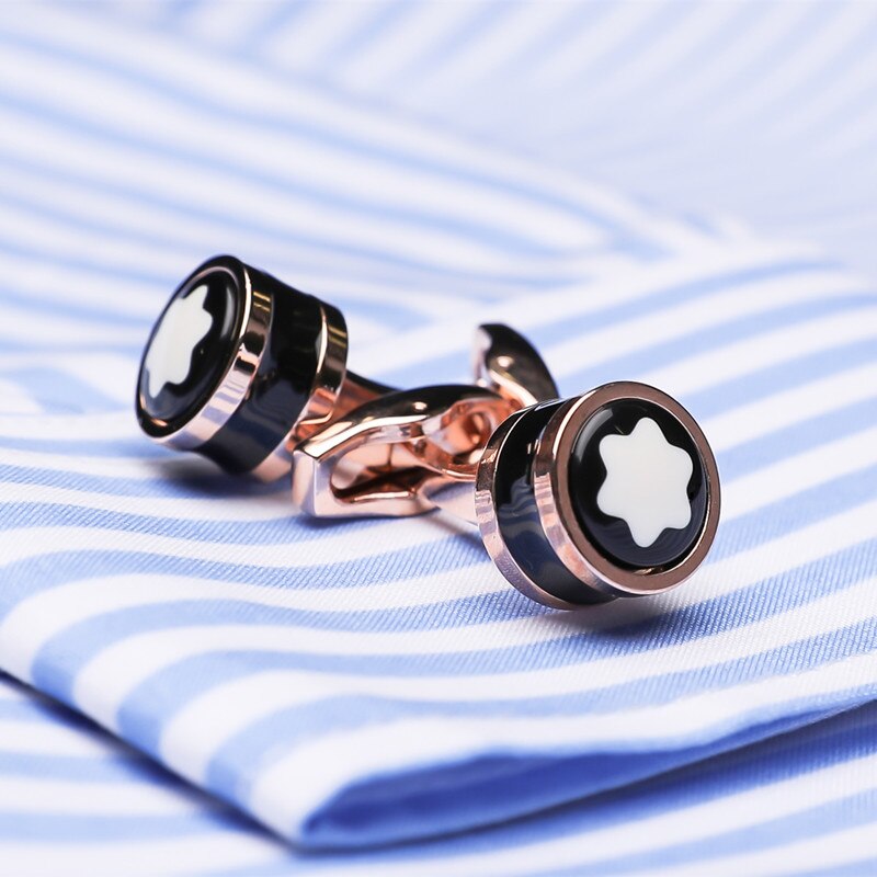 FLEXFIL Luxury shirt cufflinks for men's Brand cuff buttons cuff links gemelos round wedding abotoaduras Jewelry: 6