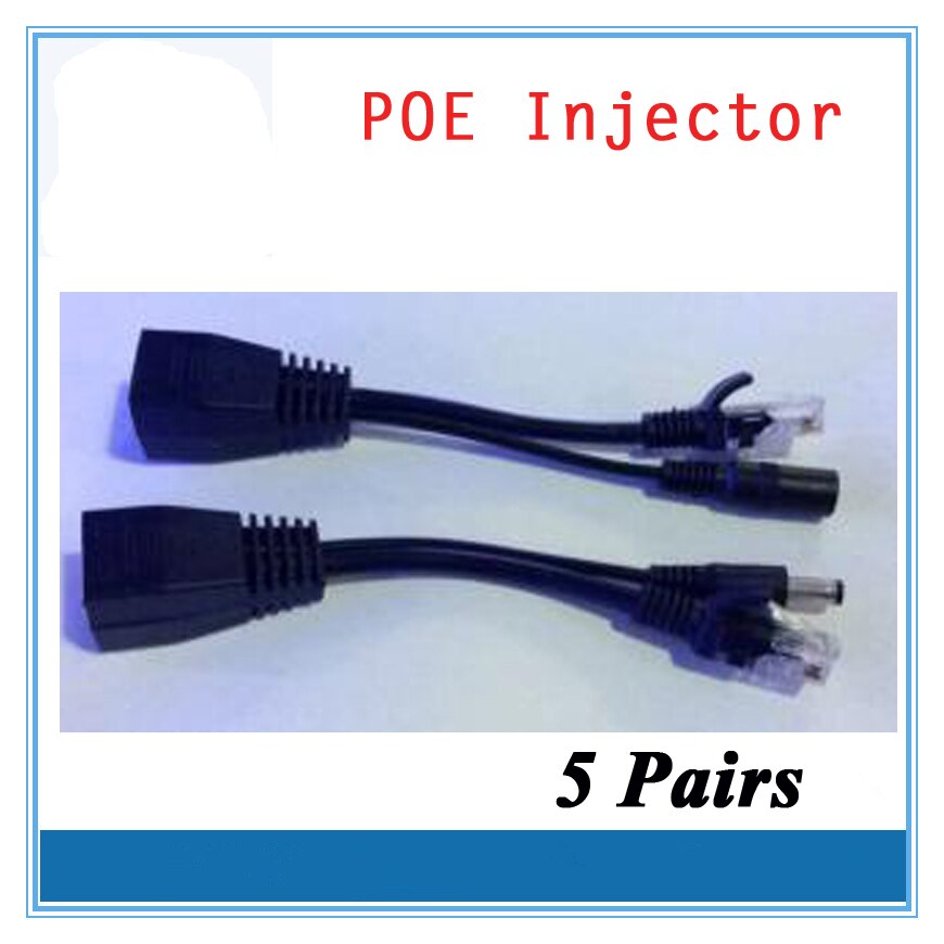 5 Paare (10 Stck) POE Injektor und Splitter 12V 2A Ausgang Energie über Ethernet für IP Kamera