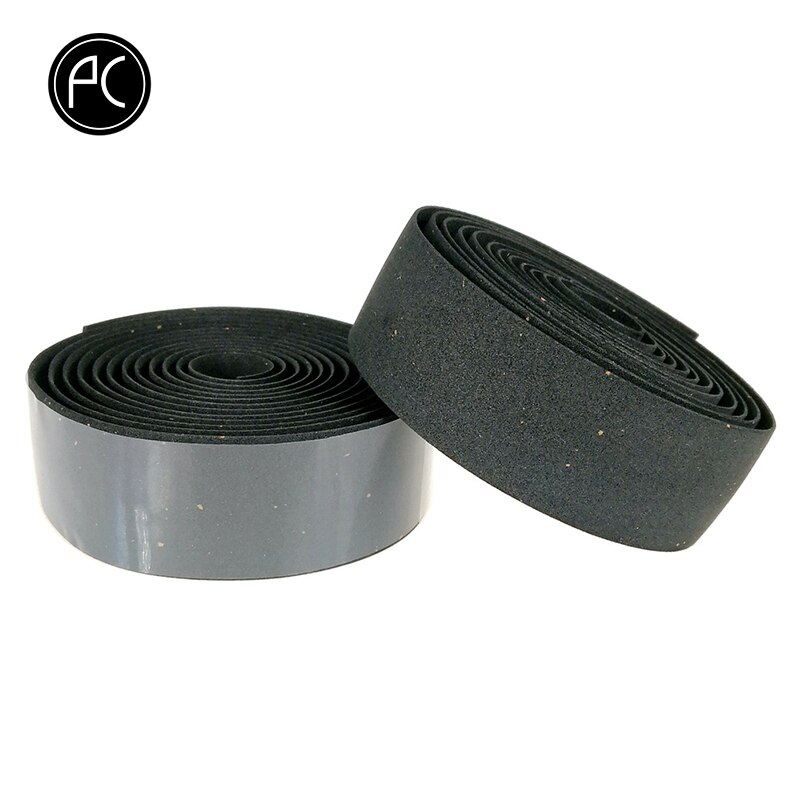 PCycling-Cinta para manillar de bicicleta, estilo de virutas de madera, equipo fijo para bicicleta de montaña o carretera, cinta clásica Retro para manillar, envoltura de 2 barras: BLACK