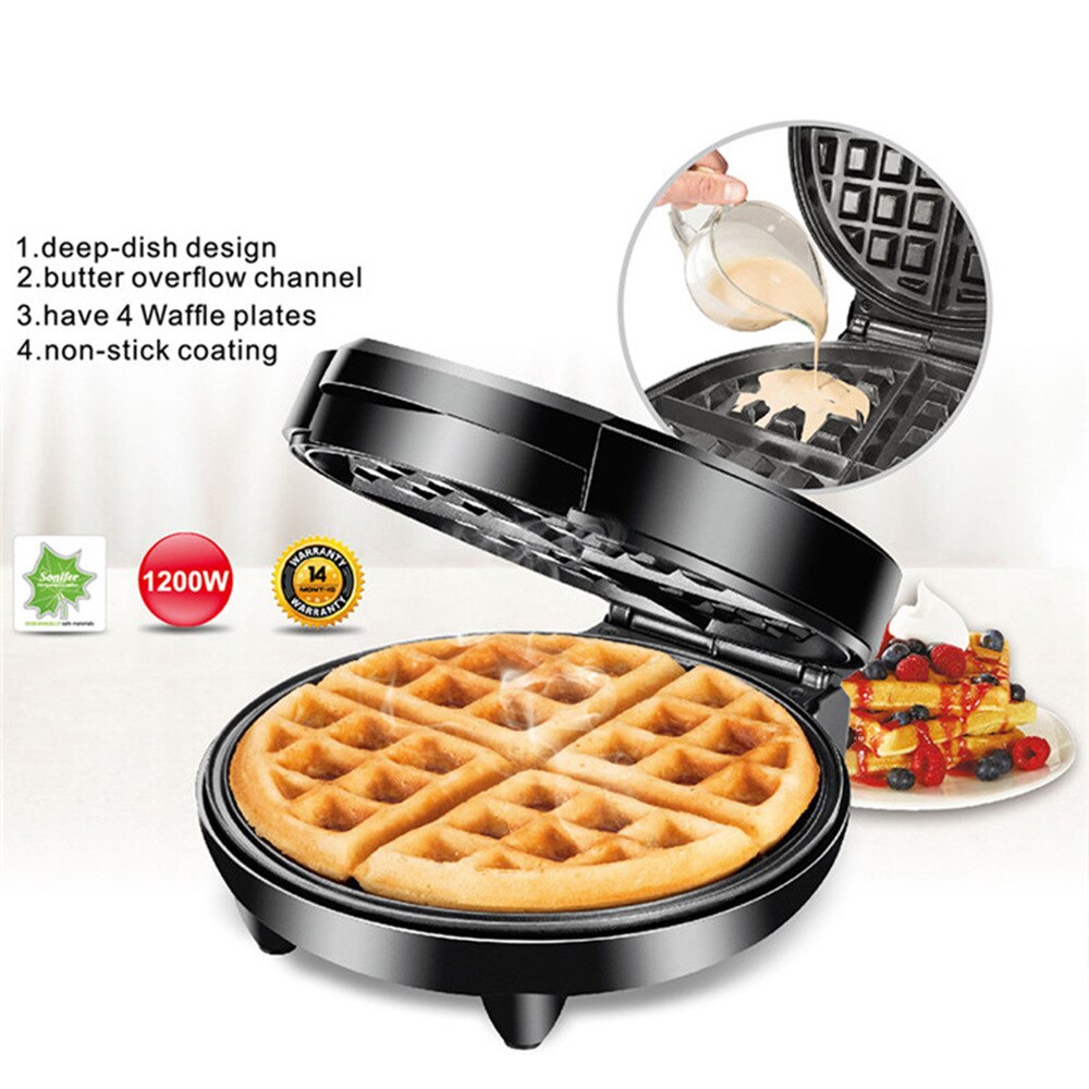 Stainless Steel Waffle Machine Sandwich Maker Machine Breakfast Machine Square Square Waffle Cookie Machine Sandwich Machine