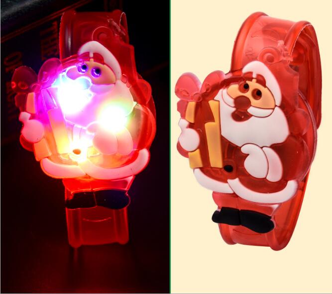12 teile/los Karikatur leuchtenden spielzeug Armbinde weihnachten aufbringen bunte rgb licht hoch spielzeug für partei konzert, spielzeug handgelenk Band