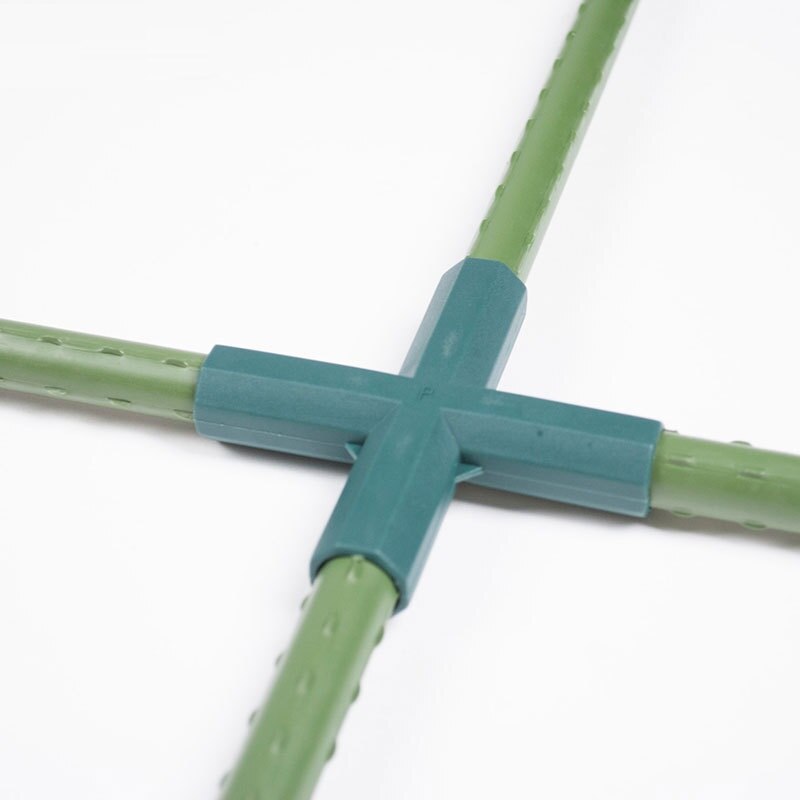 11MM Plastic Garden Pillar Connectors Greenhouse Frame Joints 3Ways 4Ways Tee Connector Plant Shelf Support DIY Fittings