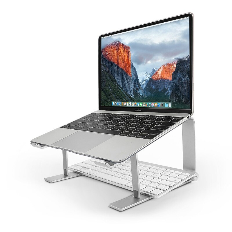 Aluminium Laptop Stand Ergonomische Metalen Cooling Notebook Houder Voor Mac Book Air Pro Base Beugel Voor Laptop 10 ''-17''