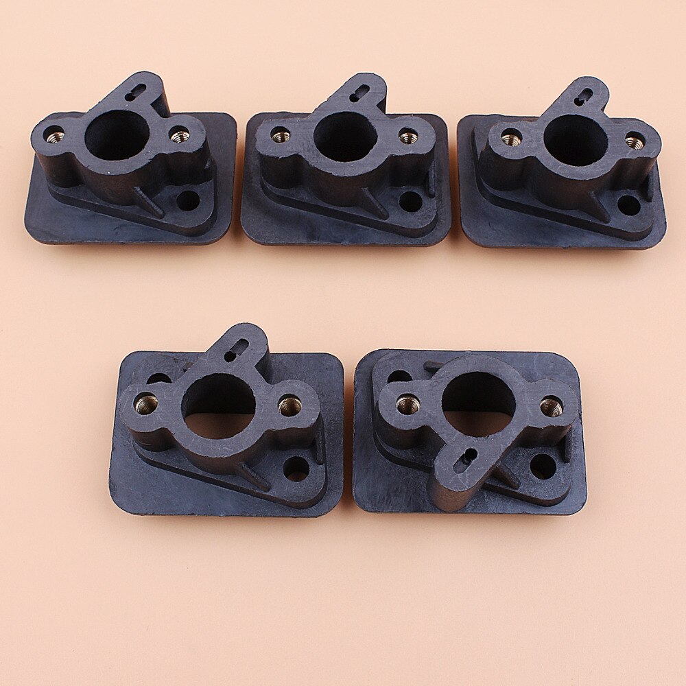 Connecteur de carburateur, collecteur d'admission, adaptateur de Base, outils de pièces de débroussailleuse, 40-5 43CC 52CC 5 pièces/lot