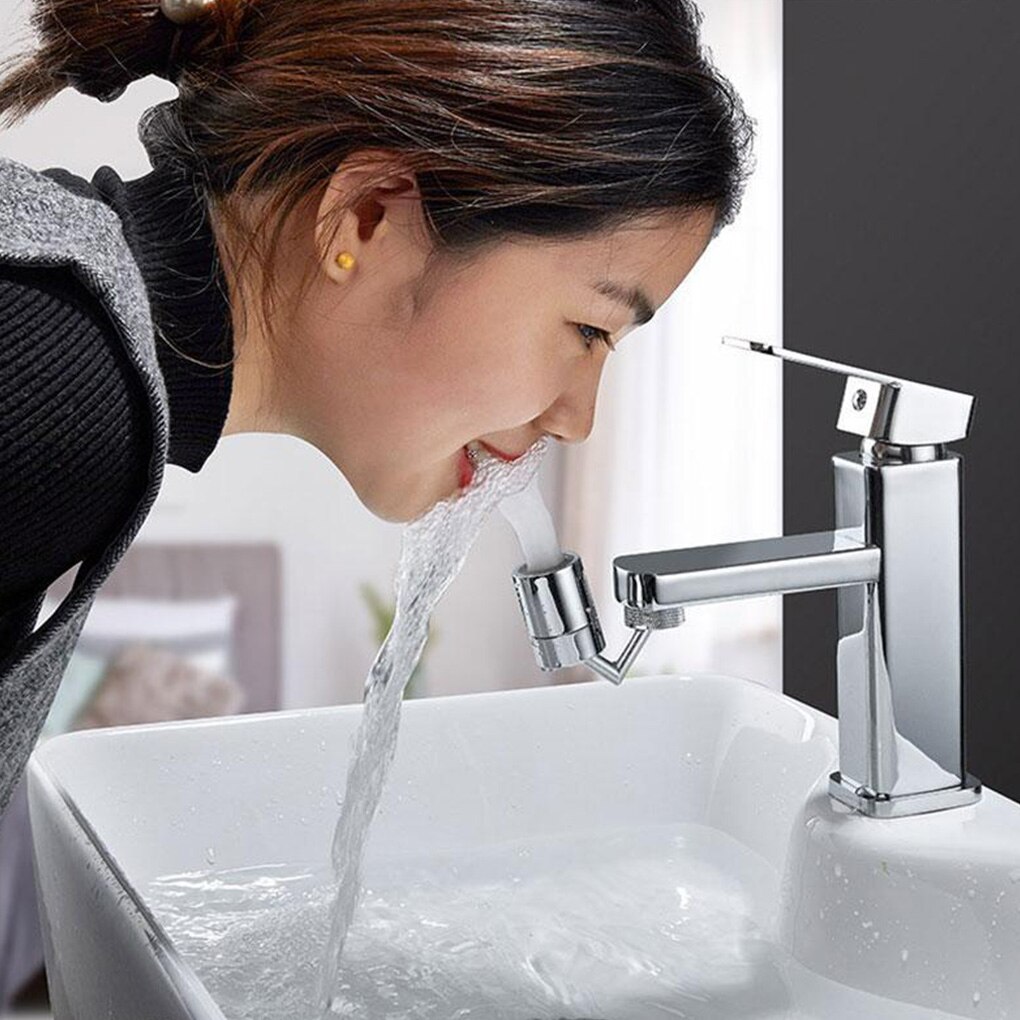720 Degrees Splash Filter Faucet Spray Head Universal Anti Splash Filter Faucet Movable Kitchen Tap Water Saving Nozzle Sprayer