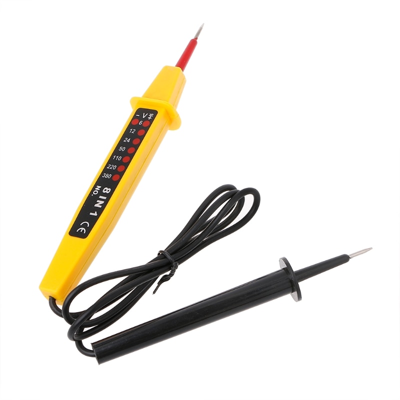 8 In 1 Voltage Tester AC DC 6-500 V Auto Elektrische Spanning Tester Pen Detector
