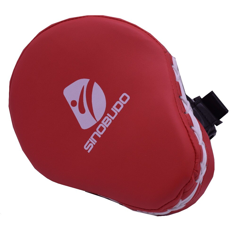 Sinobudo röda handskar target boxning pads för muay thai kick boxing mitt mma träning pu foam boxer target pad