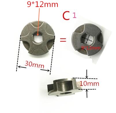 Gear Tandwiel 221526-1 Voor Makita UC4041A UC3041A UC3541A UC4020A UC3520A UC250D UC250 UC3020A UC3020A: C1  1PCS