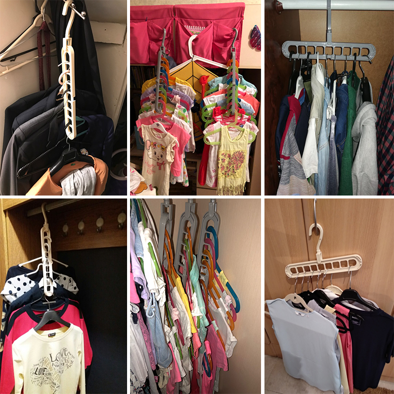 Multi-port Circle Clothes Hanger Clothes Drying Rack Multifunction Plastic Scarf Clothes Hangers Hangers Storage Racks