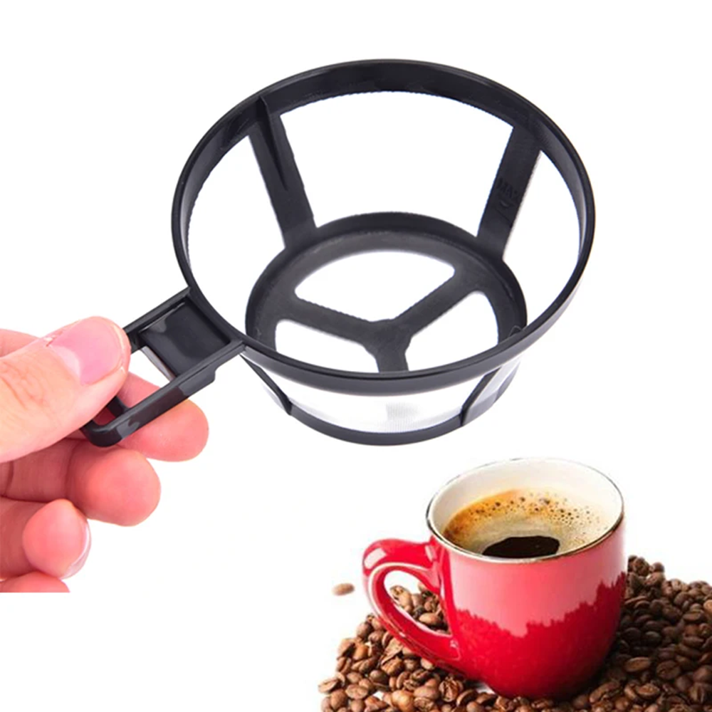 Reusable Coffee Pot Filter Nylon Holder Mesh Basket Coffeeware Spoon Strainer Tea Brewer Strainer Home Kitchen Accessories 1PCS