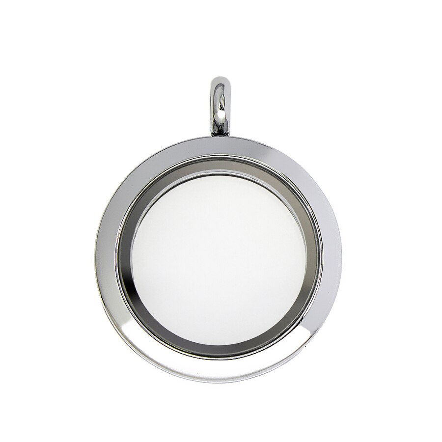 Medallón de cristal flotante para mujer, colgante de cristal con recuerdo de vida, fabricación de joyería, accesorios para , 1 unidad: 25mm round
