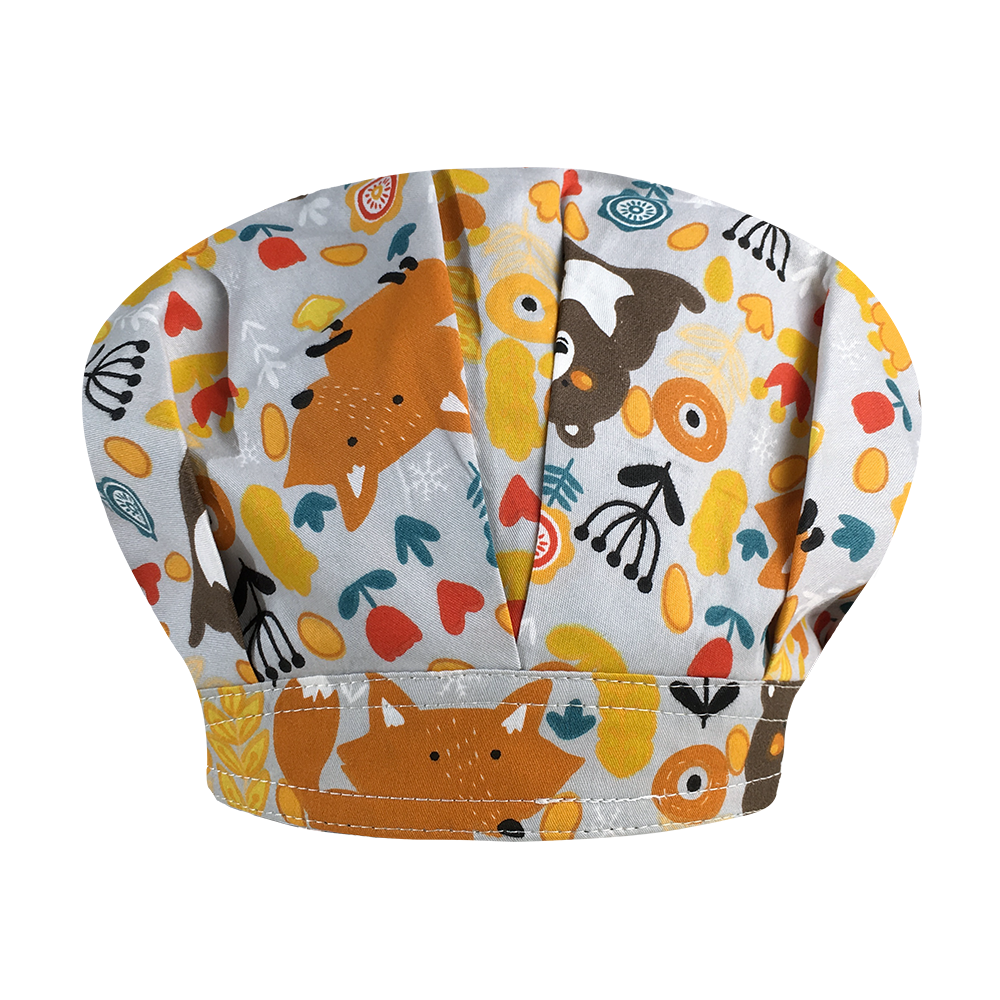 Multicolor Cartoon Animal Print Cap Laboratorium Werk Stofvrij Cap Sanitaire Center Schoonmaken Werk Cap Hoge Haar care Cap: 32054