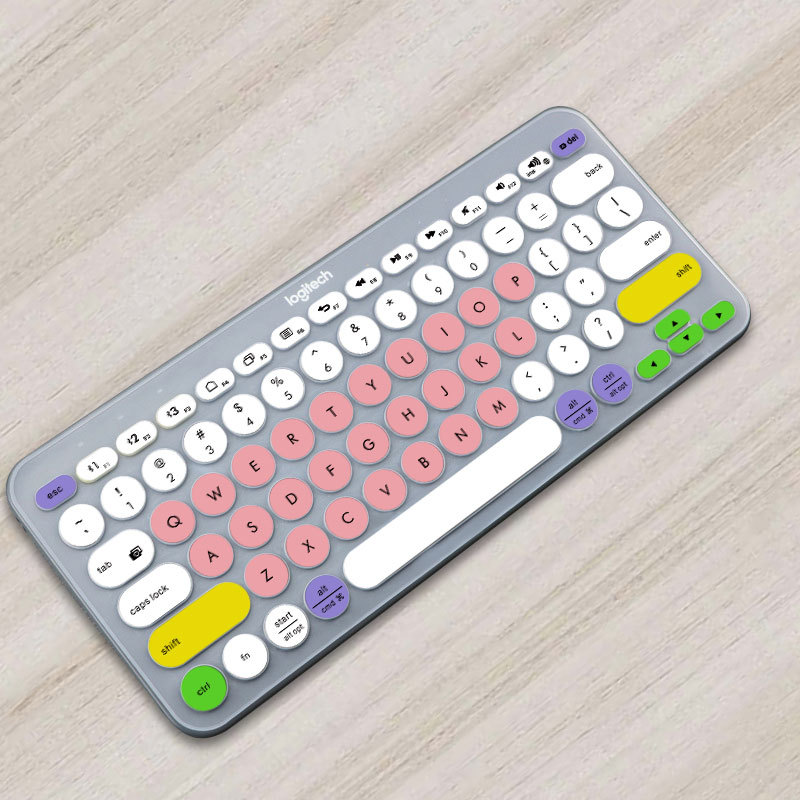 Ultra Thin Silicone Laptop Keyboard Cover Skin Protector For Logitech K380 Keyboard: green