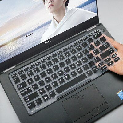 Silikonowe skórka na laptopa pokrywa Protector dla Dell Latitude 3340 E3340 5480 5490 E5490 E5491 E5450 E5470 E7450 E7470 7480 E7480 7490: Black