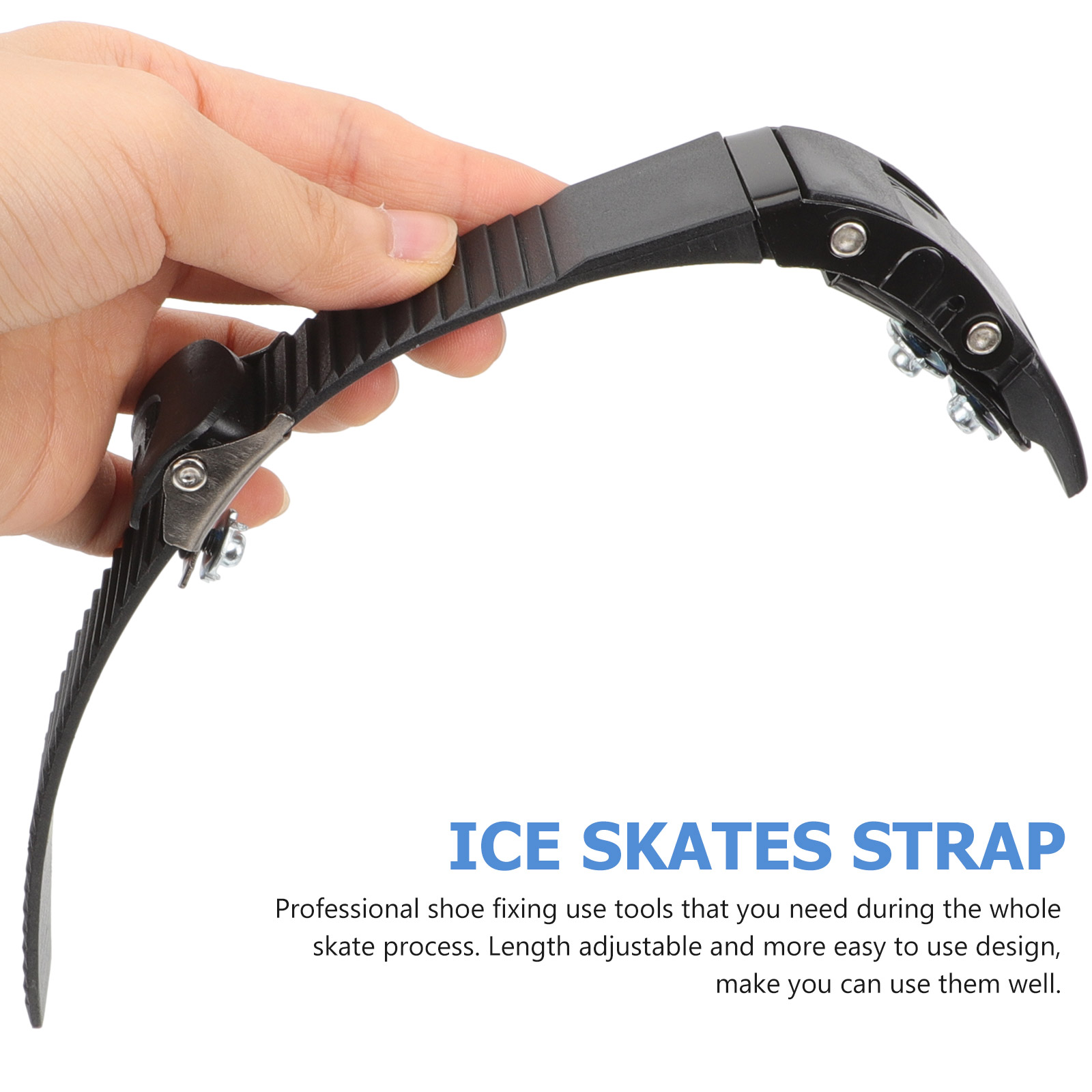 Cinto de energia para patins, 2 peças, tiras substituíveis, fivela, patins de gelo para sapatos de patinação, fixação de trela pp