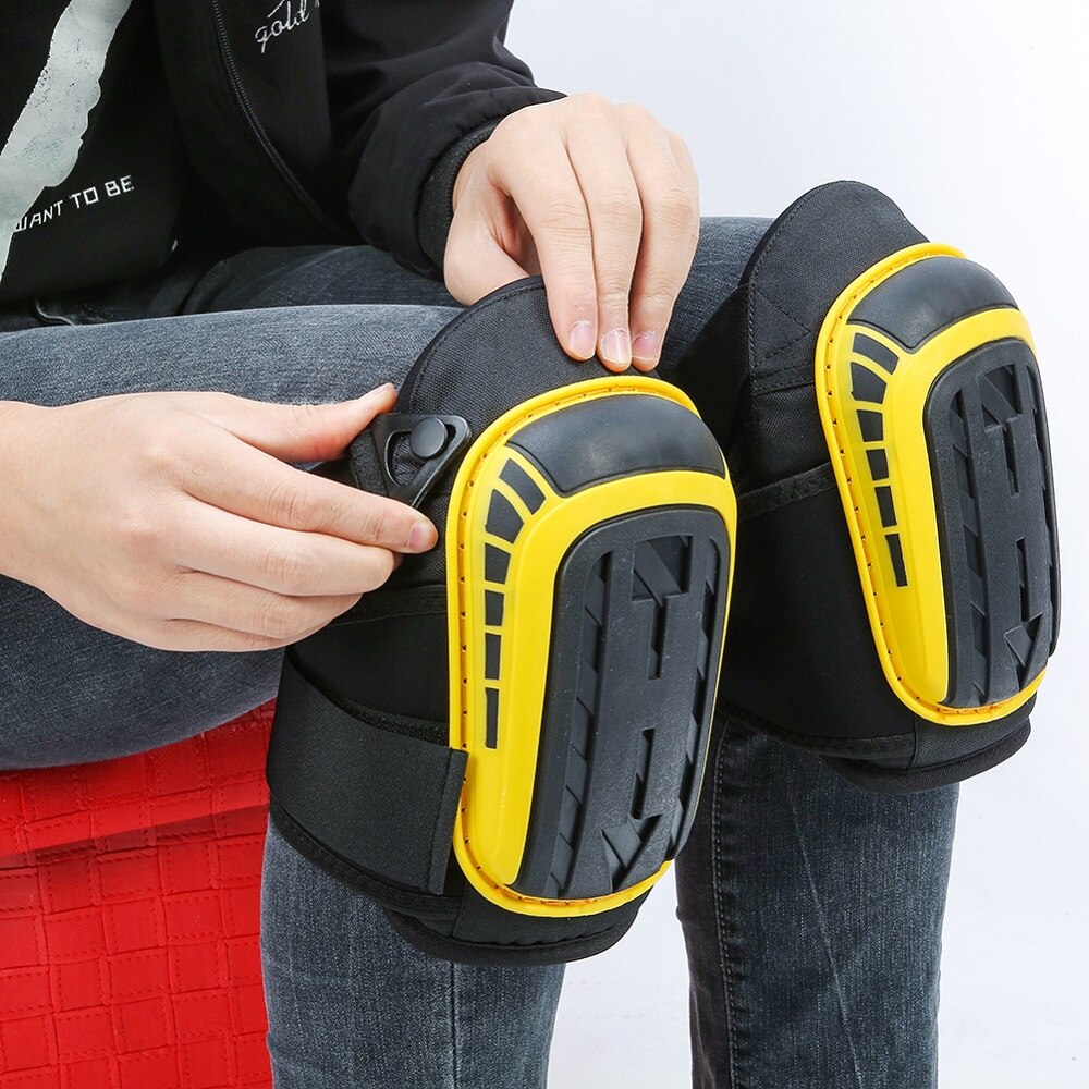 Gel Knee Pads for Work-Heavy Duty EVA Foam Padding with Adjustable Straps Knee Protecter for Construction, Flooring, Gardening