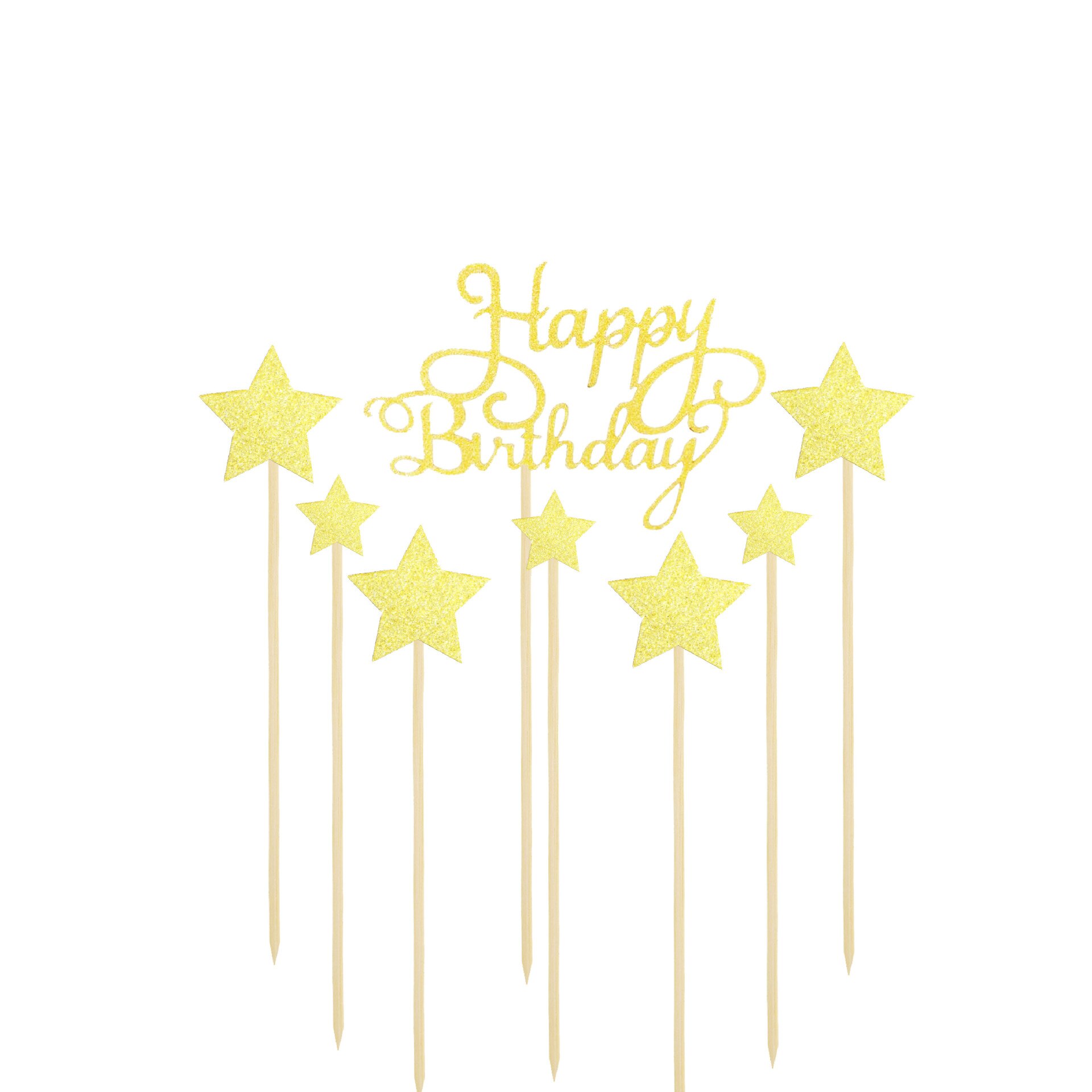 Décoration de gâteau d'anniversaire, ballons confettis, drapeau, décor de fête d'anniversaire pour enfants, garçon ou fille, fête prénatale, mariage: Golden