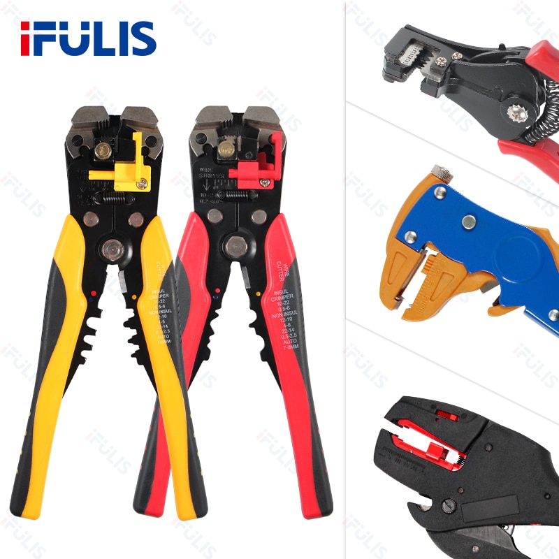 Dénudeur de fil, coupe-câble, pince à sertir, automatique, robuste, réglage automatique, dénudage électrique, outil de sertissage