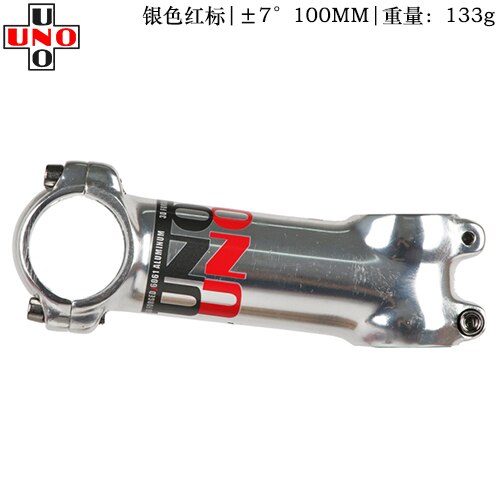 UNO Sliver Bike Stem Ultralight 7 17 35 Degree MTB Road Stem for Fork 28.6 31.8mm 60/70/80/90/100/110/120/130mm Mountain Bicycle: 7 degree 100mm