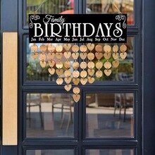 Wooden Birthday Reminder Board Fashionable Family Decorative Calendar Ornament Necessary Birthday Party Gadgets