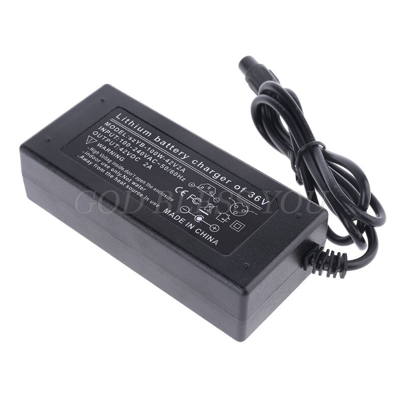 42V 2A POWER Adapter Powerfast 3-prong inline connector Battery Charger for Pocket MOD Sports MOD and Dirt Quad