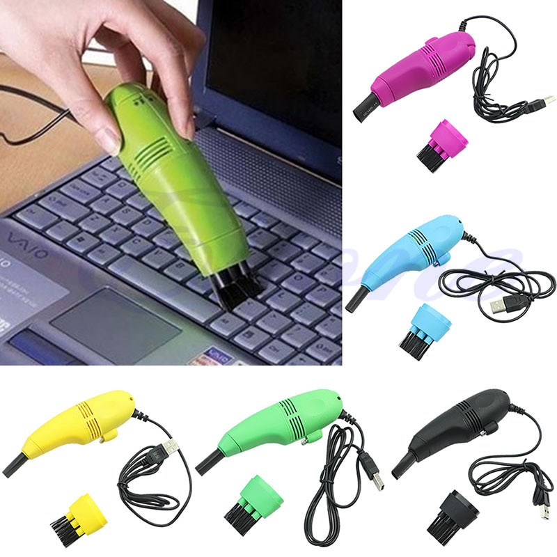 USB Gadgets Computer Vacuum Mini USB Keyboard Cleaner Laptop Brush Dust Cleaning Kit