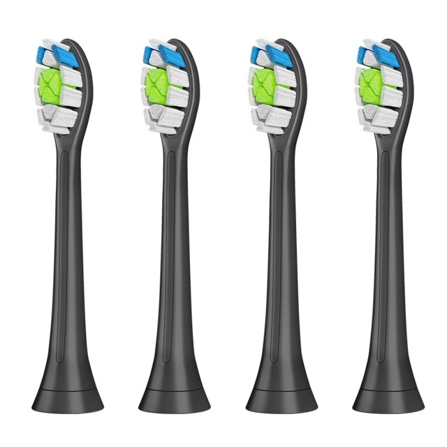 4pcslot Replacement Toothbrush Heads For Nbhbj DiamondClean HydroClean BlackElectric Tooth Brush HeadsHX6064: HX6064-H