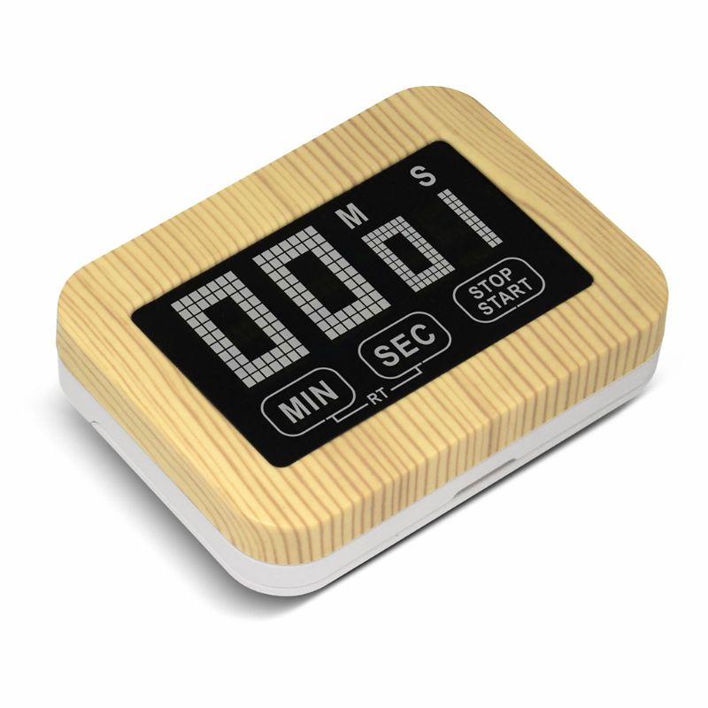 Touch Screen Luminous Kitchen Timer LCD Display Magnetic With Stand Timer Luminous Loud Alarm Digital Study Timer